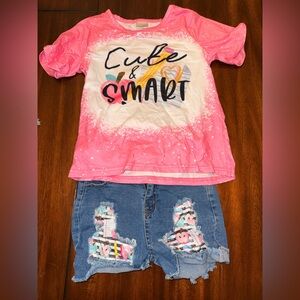 Cute & Smart Pink Kids Shirt